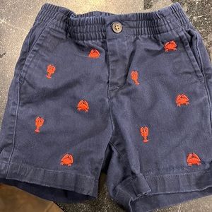 Janie and Jack lobster and crab shorts